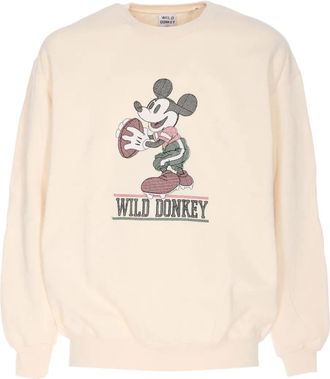Wild Donkey crew-neck sweatshirt - men - Cotton/Polyamide - M - Neutrals
