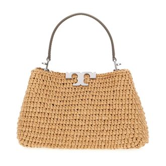 Tory Burch Tory Burch, Handbags, female, Brown, Size: ONE SIZE Eleanor Raffia Satchel