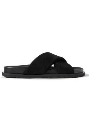 Mr P. Tom Padded Suede Sandals