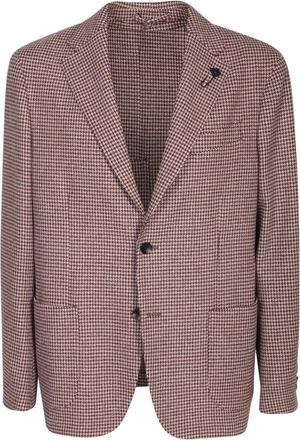 Lardini Advance Drop 7 Jacket - Heren - Blazers - Rood - 2XL - Wol - Jassen