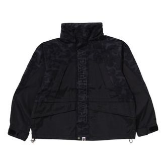 A Bathing Ape Camo Panel Snowboard Jacket Black 1K80-140-324-BLACK