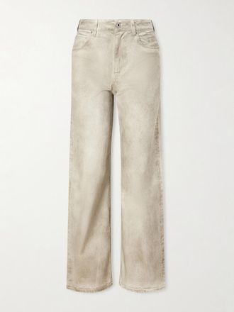 Loewe Jeans A Gamba Dritta E Vita Alta - Crema