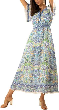 Hale Bob Katelyn Linen Maxi Dress