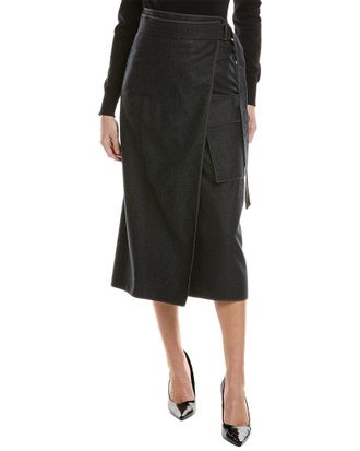 Brunello Cucinelli Wool Wrap Skirt