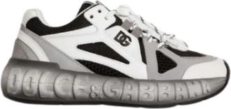Dolce & Gabbana Bounce 12 Nylon en Kalfsleren Sneakers - Heren - Sneakers - Zwart - 35 EU - Nylon - Schoenen