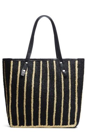 Rag & Bone Daily Straw Tote in Black Multi at Nordstrom Rack