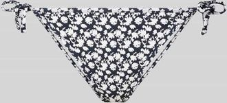 Marc O'Polo Bikinihose mit floralem Print in Dunkelblau, Gr&ouml;&szlig;e XL