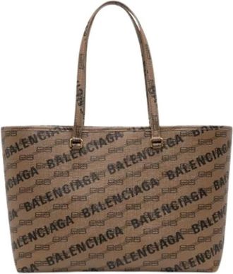 Balenciaga Pre-owned Tote Bags, female, Brown, Size: ONE SIZE Pre-owned Vintage Tote Bag
