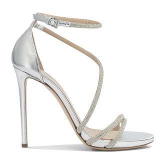 Ninalilou Nappa Laminato Sandalen - Dames - Schoenen - Grijs - Maat: 37 EU Leer