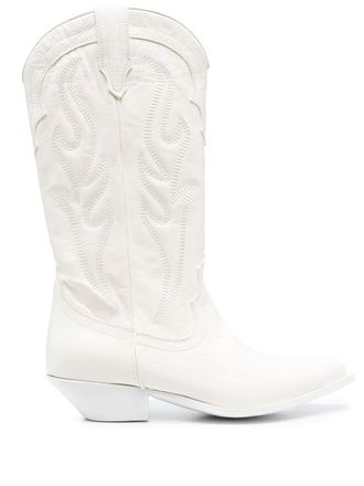 Sonora Leren cowboylaarzen - Wit