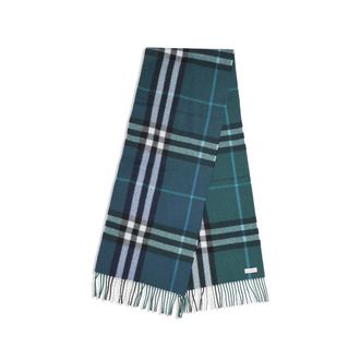 Burberry House Check Cashmere Scarf - Blue