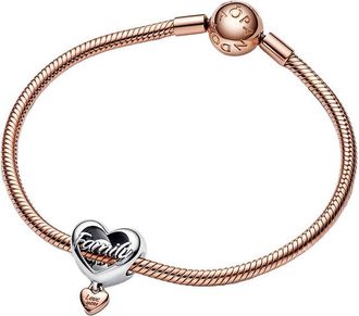Pandora Moments Silver & 14K Rose Gold Plated Charm