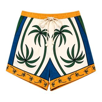 Farm Rio Farm Rio - Tropical Graphic Drawstring Pockets Shorts - Dames - Korte broeken - Veelkleurig - Maat: XS Katoen
