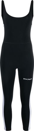 Palm Angels logo-print training jumpsuit - women - Spandex/Elastane/Polyamide/Polyester - M - Black