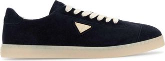 Prada Navy Blue Logo Sneakers