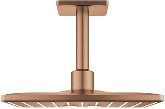 GROHE Rainshower SmartActive 310 Cube Hoofddouche - 31x31cm - 2 straalsoorten - plafondarm 14.2cm - geborsteld warm sunset