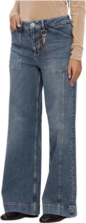 Mos Mosh Mmcolette Galleon Jeans - Dames - Loose Fit Jeans - Blauw - W31 L32 - Jeans