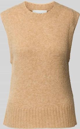 OPUS Pullunder mit gerippten Abschlüssen Modell Pucku in Camel, Größe 36