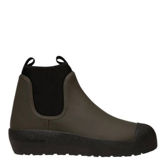 Bally Gadey Rubber-Coated Leather Ankle Boots