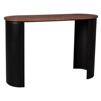 Wanderlust Deco Recibidor de madera negro 120x40x79.5h cm