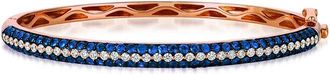 Le Vian 14K Rose Gold 3.36 Ct. Tw. Diamond & Sapphire Bangle Bracelet