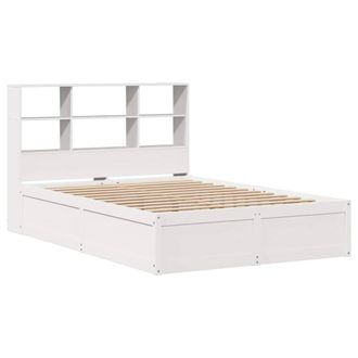 Berkfield Home Beautiful Bed Frame without Mattress White 160x200 cm Solid Wood Pine