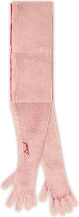Diesel Hybrid glove-scarf in two-tone wool - Gloves - Unisex - Pink