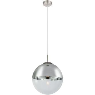 Globo Lighting L&aacute;mpara Colgante - Varus - N&iacute;quel - Vidrio - &Oslash; 30cm - E27 - Globo