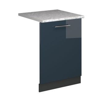 Vicco Panel Frontal Del Lavavajillas Fame-line, Azul Oscuro Alto Brillo, 60 Cm, Et M&aacute;rmol Vicco