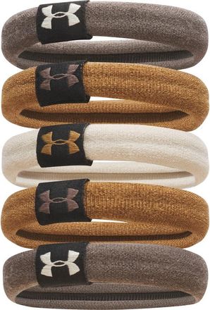Under Armour 5-Pack Assorted Performance Hair Ties in Peppercorn/khaki Base at Nordstrom