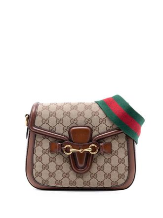 Gucci 2016-2025 Medium GG Canvas Lady Web crossbody bag - Brown