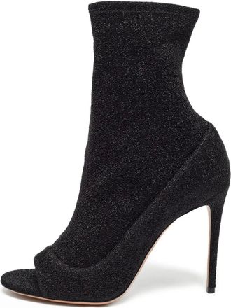Aquazzura Stivali con glitter 110mm - Nero