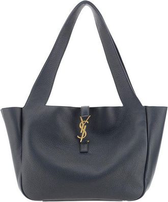 Saint Laurent Zwarte Leren Schoudertas