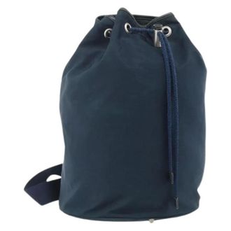 Prada Pre-owned Bucket Bags, female, Blue, Size: ONE SIZE Pre-owned Vintage Bucket Bag
