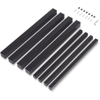 Emuca Emuca - Patas Cuadradas Y Estructura Para Mesa, 50x50mm, 750x750mm, Acero, Pintado Negro