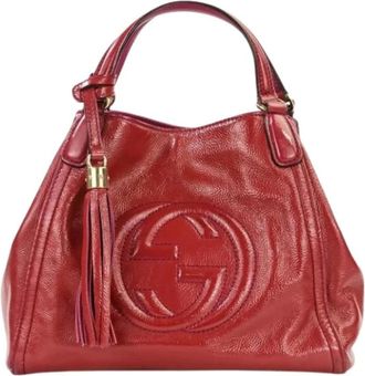 Gucci Pre-owned Handbags, female, Red, Size: ONE SIZE Pre-owned Vintage Handbag