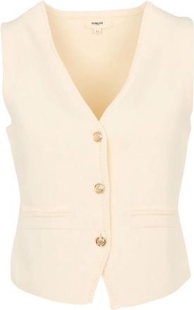 Suncoo Geni Gilet - Dames - Gillet - Beige - S - Kostuums