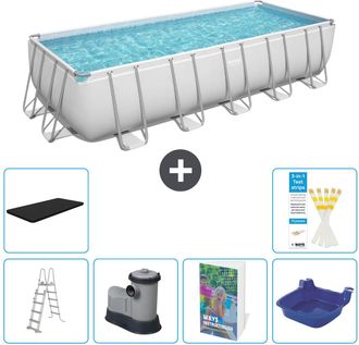 Bestway Piscina Bestway Power Steel Rectangular - 640x274x132 Cm - 7-piezas S662