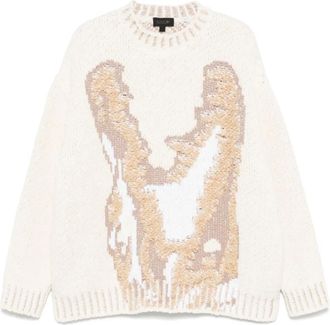 Lacoste Maglione con logo jacquard - Toni neutri