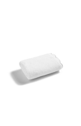 Christy Scallop Edge Luxury Turkish Cotton Hand Towels in Silver at Nordstrom