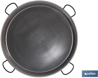 cofan Paellera Acero Pulida &Oslash;80cm (4 Asas), Paellera Fabricada En Acero Pulido Con Cuatro Asas, En Formato Tradicional. Disponemos De Varias Medidas Con Com