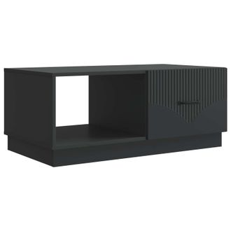 vidaXL Mesa De Caf&eacute; Negro 90 X 50 X 37 Cm Madera De Ingenier&iacute;a Vidaxl