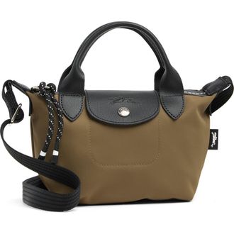 Longchamp Le Pliage Extra Small Crossbody Bag in Khaki at Nordstrom