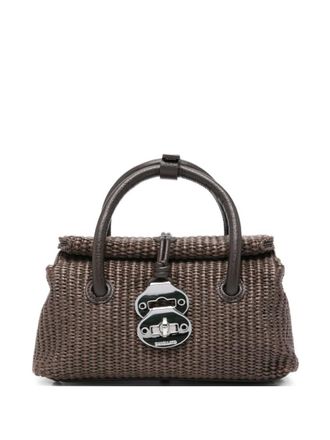 Zanellato Brown Dotta Mini Satchel