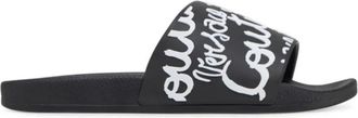 Versace Jeans Couture Zwarte Slip-On Sandalen Shell Model - Dames - Sandalen - Zwart - 40 EU - Schoenen