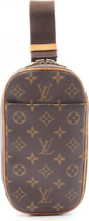 Louis Vuitton Brown Monogram Coated Canvas Leather Fanny Pack Sling Bag (Pre-Owned)