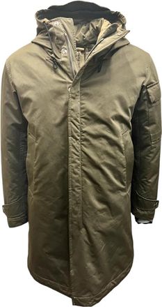 Ten c Rainstorm Parka Micro Thin Olijfgroen - Heren - Parka Jassen - Groen - 2XL - Nylon - Jassen