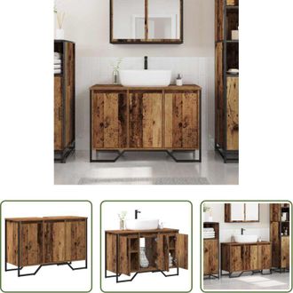 vidaXL Mobile per bagno - Mobiletto per Lavabo Altro Legno vecchio 91 x 35 x 60 cm