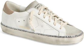 Golden Goose Super-Star Skate Sneaker in White/Ice/Silver/Beige at Nordstrom, Size 12Us