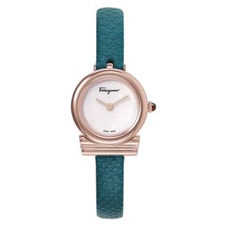 Ferragamo Gancini Quartz White Mother of Pearl Dial Ladies Watch SFIK00319
